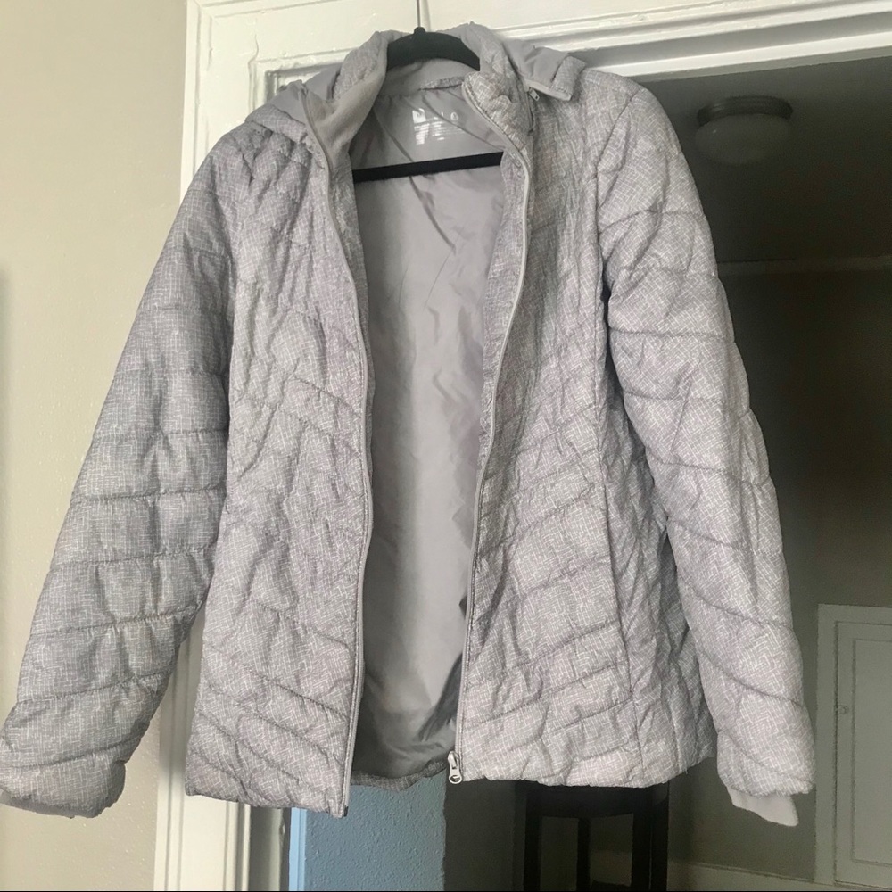 Grey Down Puffer Jacket